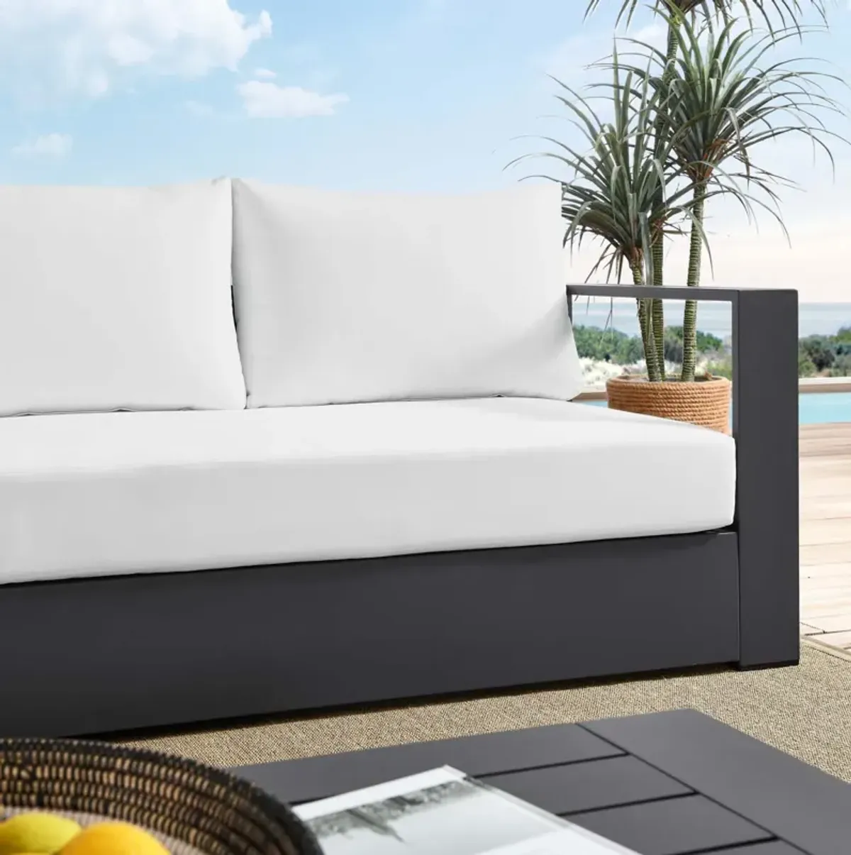 Modway - Tahoe Outdoor Patio Powder-Coated Aluminum Sofa