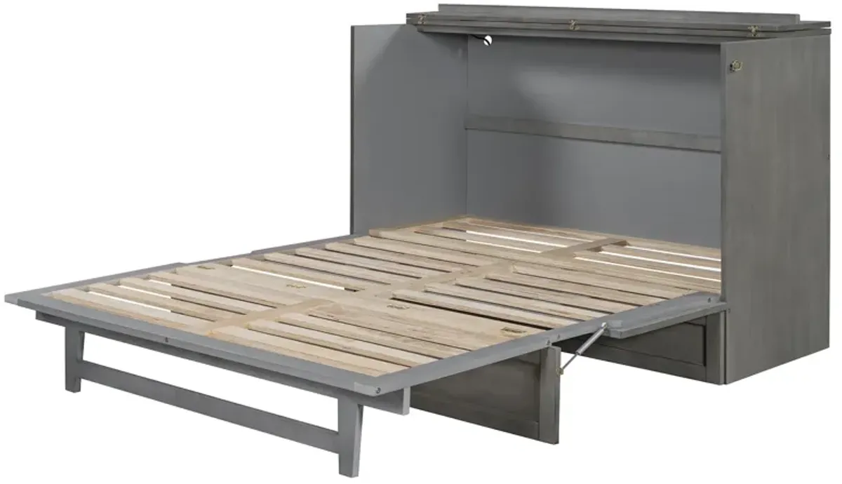 Merax Murphy Bed with Drawer and USB Ports