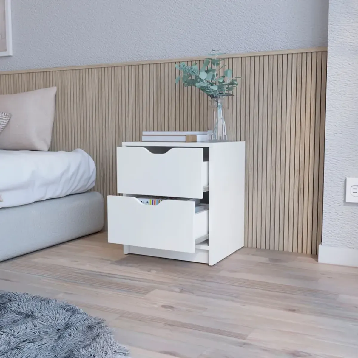 Dillon 2 Drawers Nightstand