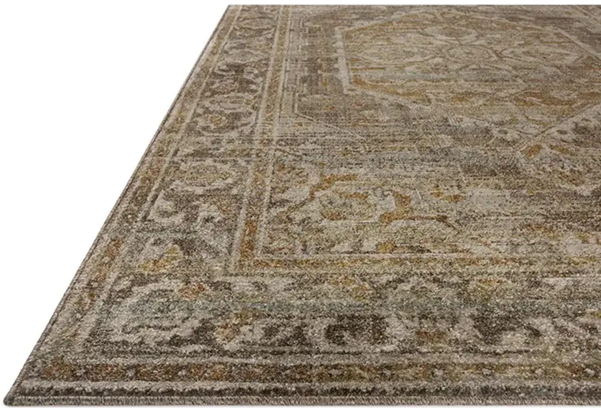 Mona Bark/Sunrise 7'6" x 7'6" Round Area Rug by Magnolia Home by Joanna Gaines x Loloi