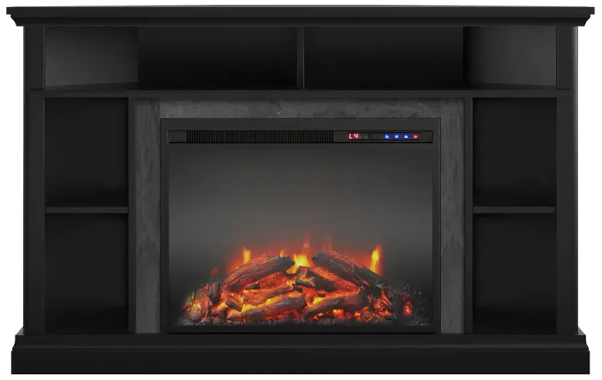 Ameriwood Home Overland Electric Corner Fireplace Space Heater for TVs up to 50"