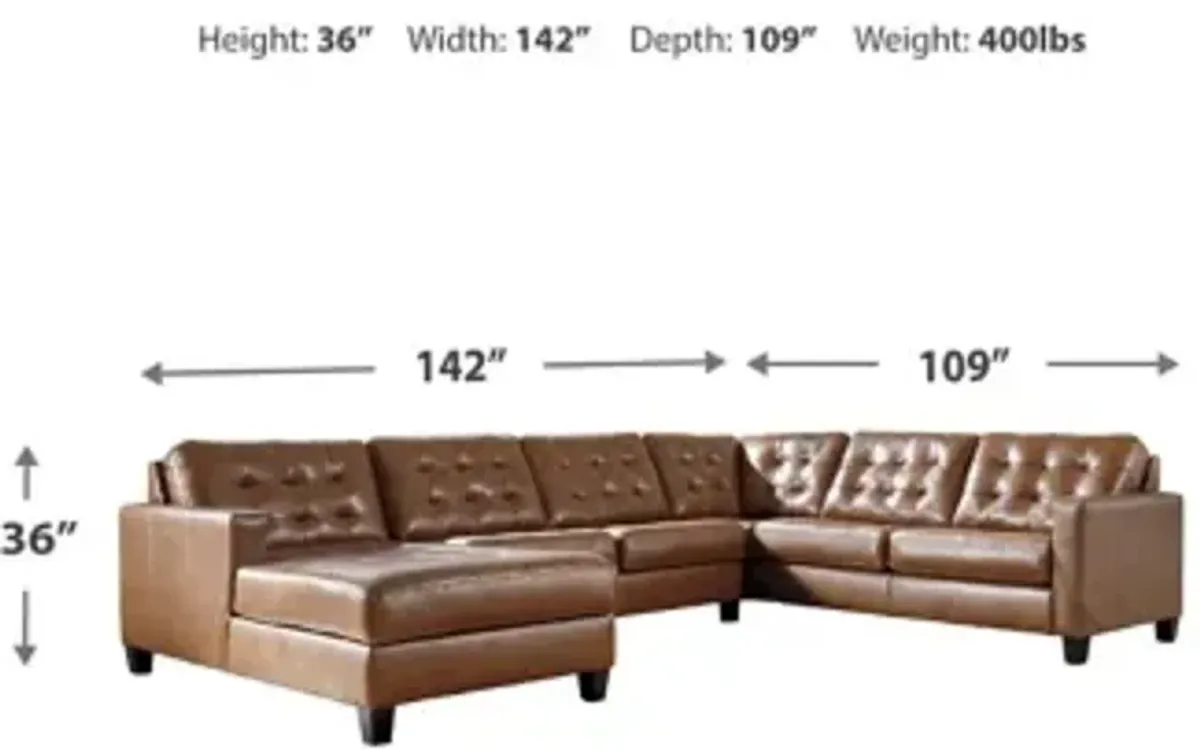 Baskove 4-Piece Sectional with Left Arm Facing Chaise