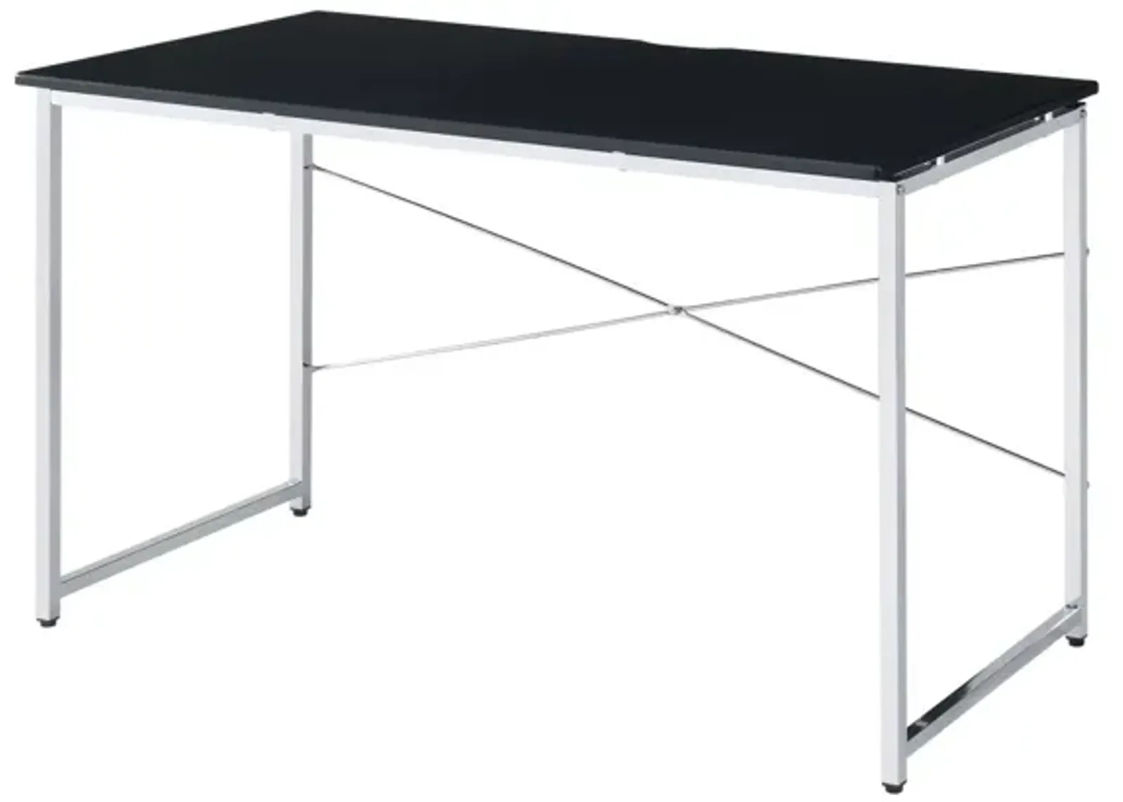 Tennis Writing Desk, Black & Chrome Finish 93195