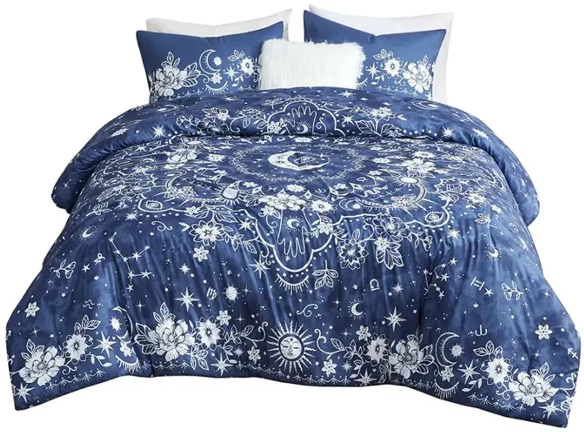 Gracie Mills Sparks Celestial Medallion Comforter Set