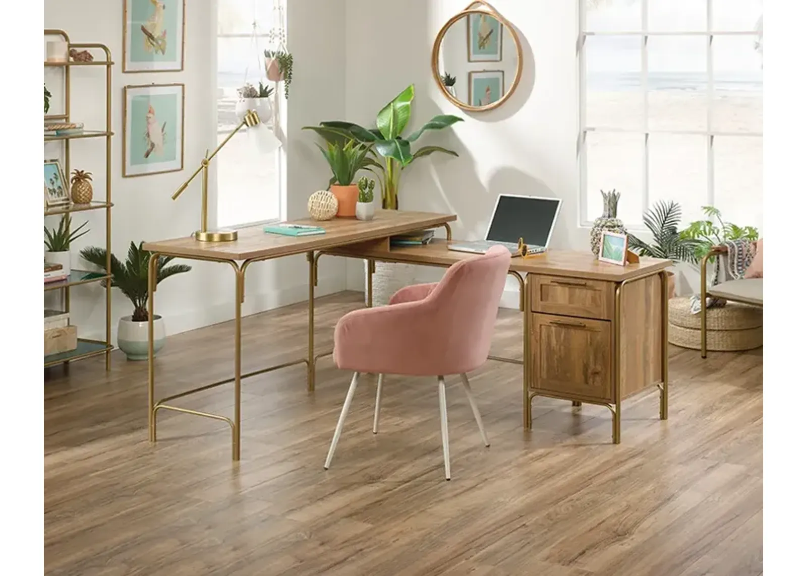 Coral Cape L-Desk