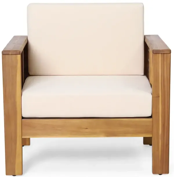 Merax Outdoor Acacia Wood Club Chairs
