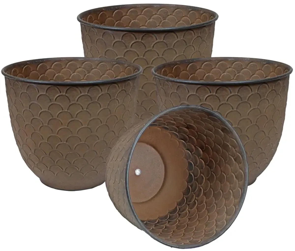 Dinah Metal Outdoor Planter Set of 4