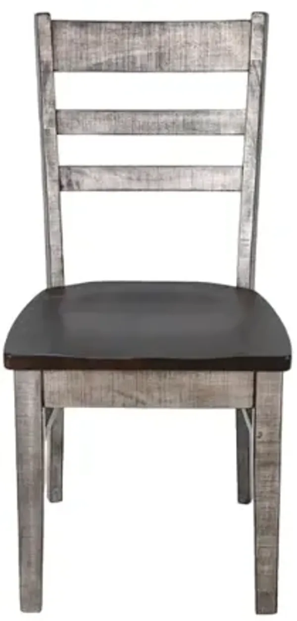 Sunny Designs Ladderback Chair, Wood Seat