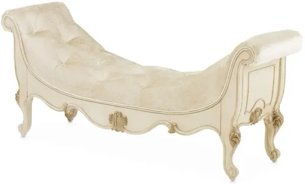 Michael Amini Platine de Royale Accent Bench - Champagne