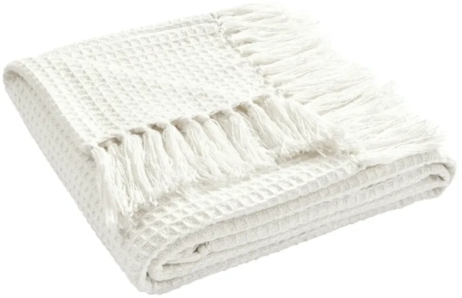 Waffle Cotton Knit Throw