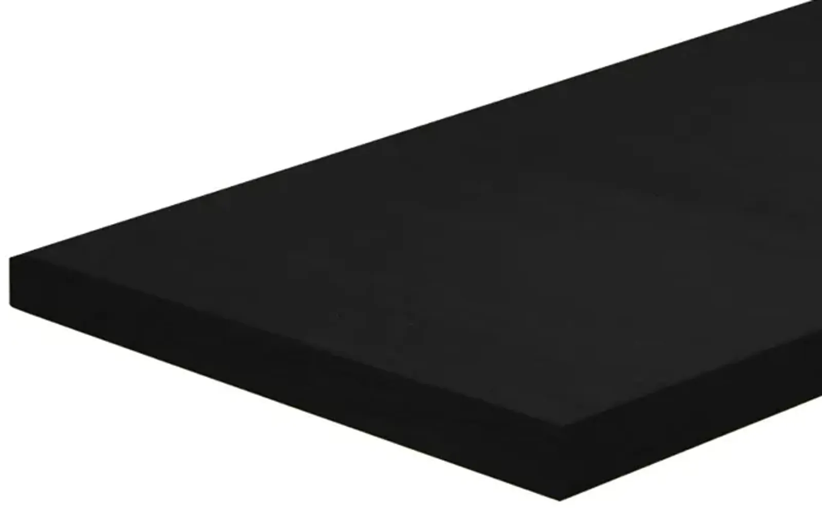 Melamine (MDF) Shelf 48″ Length, 14″ Depth, 3/4″ Thickness- Black | Sold in packs of 4 (Non-Returnable)