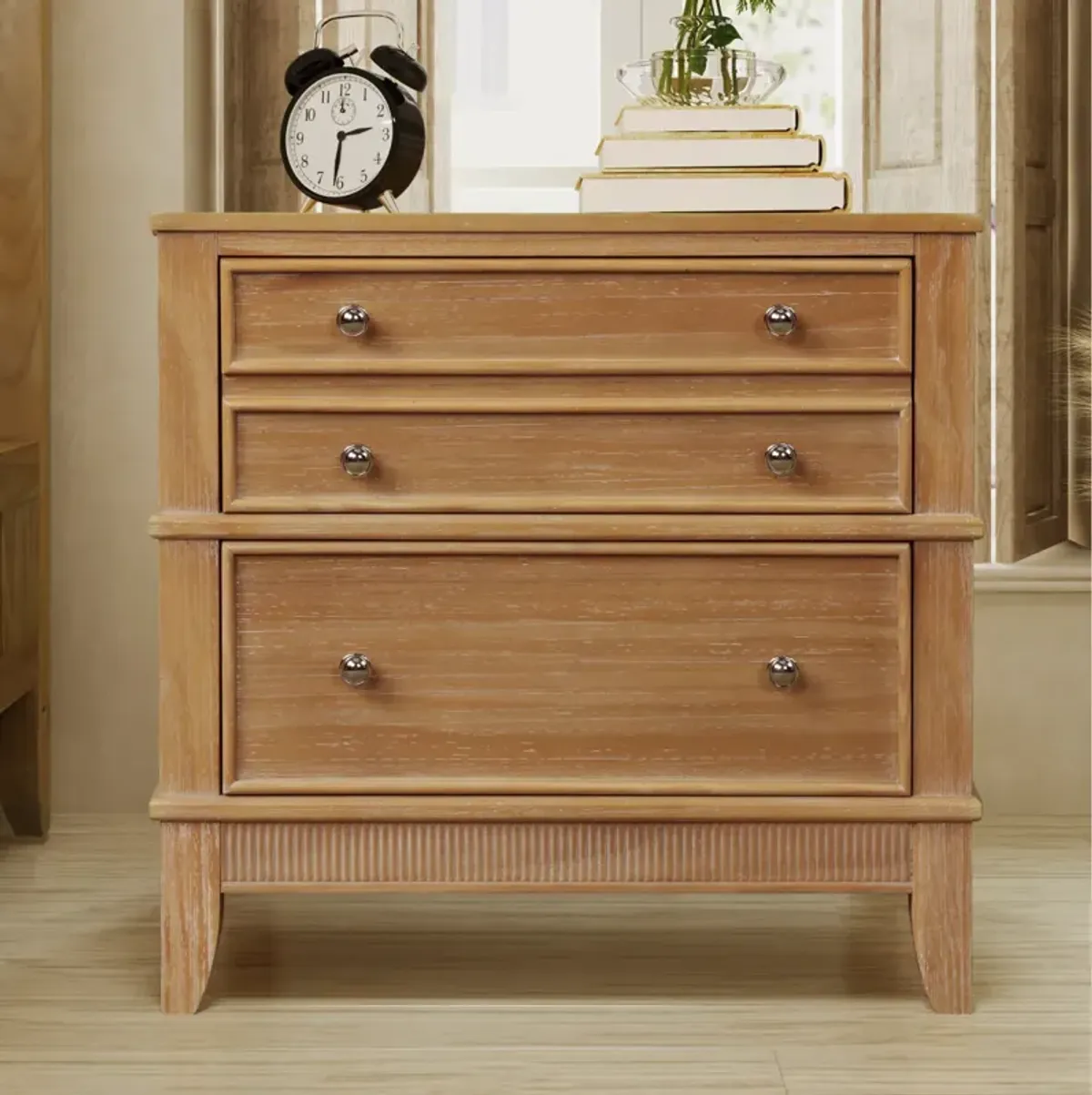 Hazel 3-Drawer Nightstand