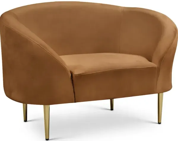 Meridian Furniture Ritz Saddle Velvet Chair