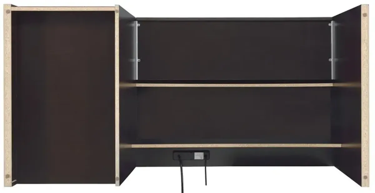 Coaster Co. of America Halston 3-drawer Connect-it Office Desk Cappuccino