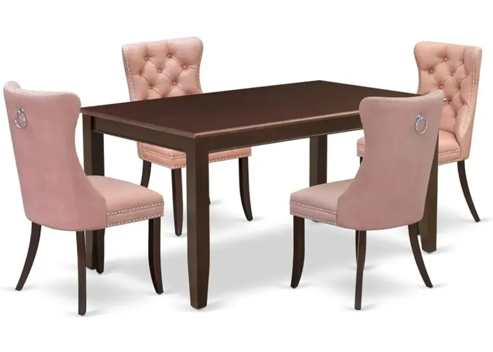 5 Piece Kitchen Table Set Contains a Rectangle Dining Table