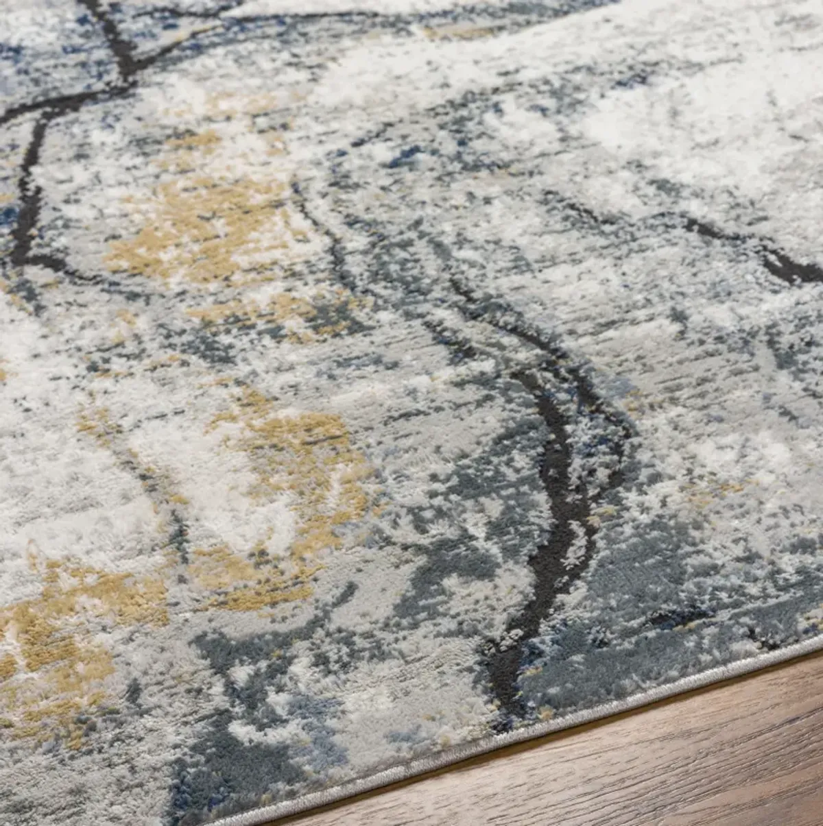 Jolie JLO-2316 6'7' Round Gray Rug