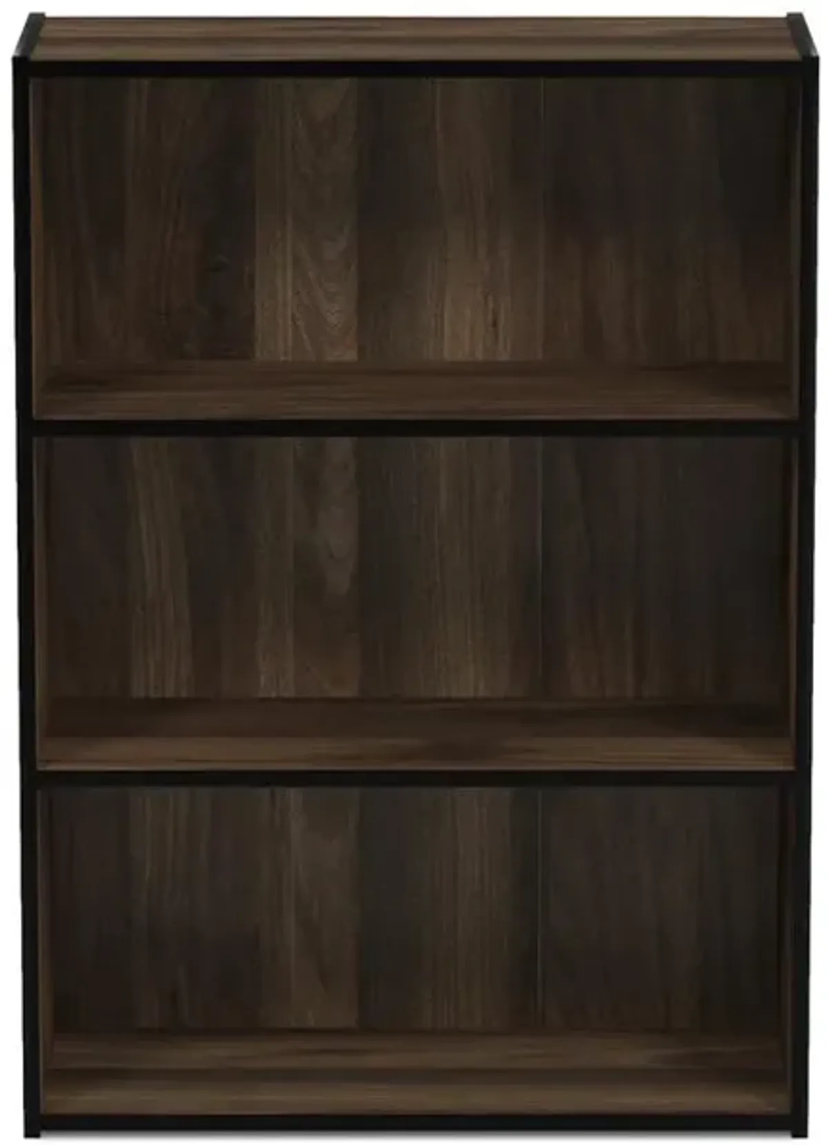 Furinno Pasir 3 Tier Open Shelf Bookcase, French Oak Grey