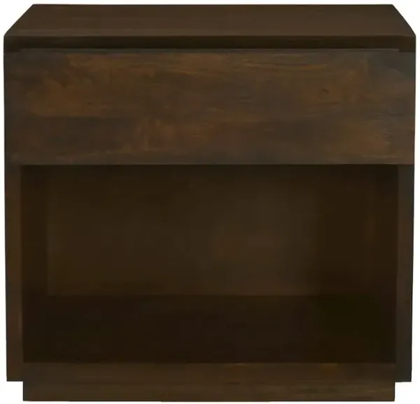 Flagstaff 1-Drawer Nightstand in Barista Brown