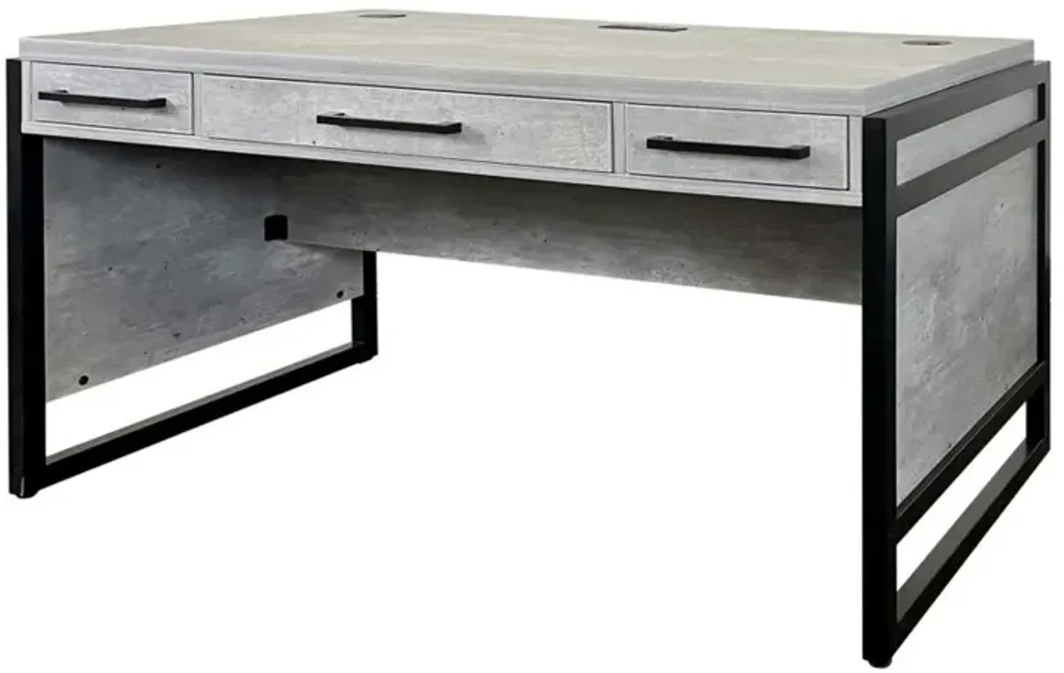 Mason 60" Writing Desk in Grey