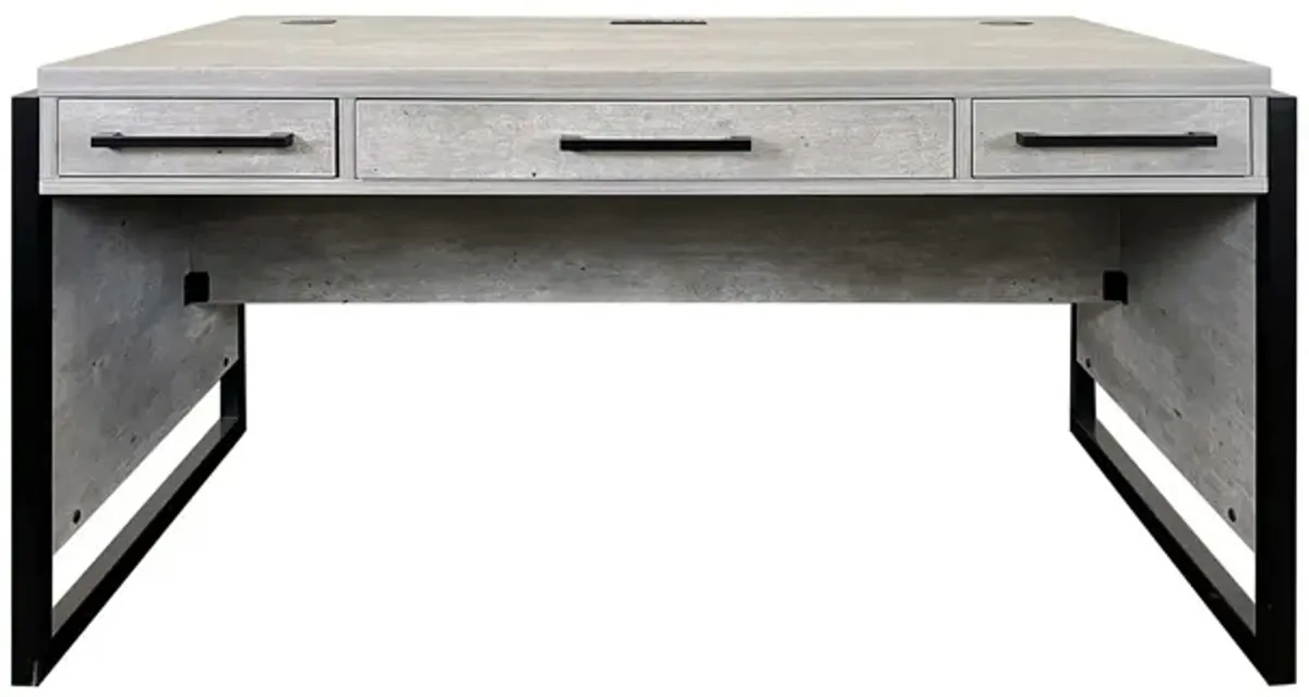 Mason 60" Writing Desk in Grey