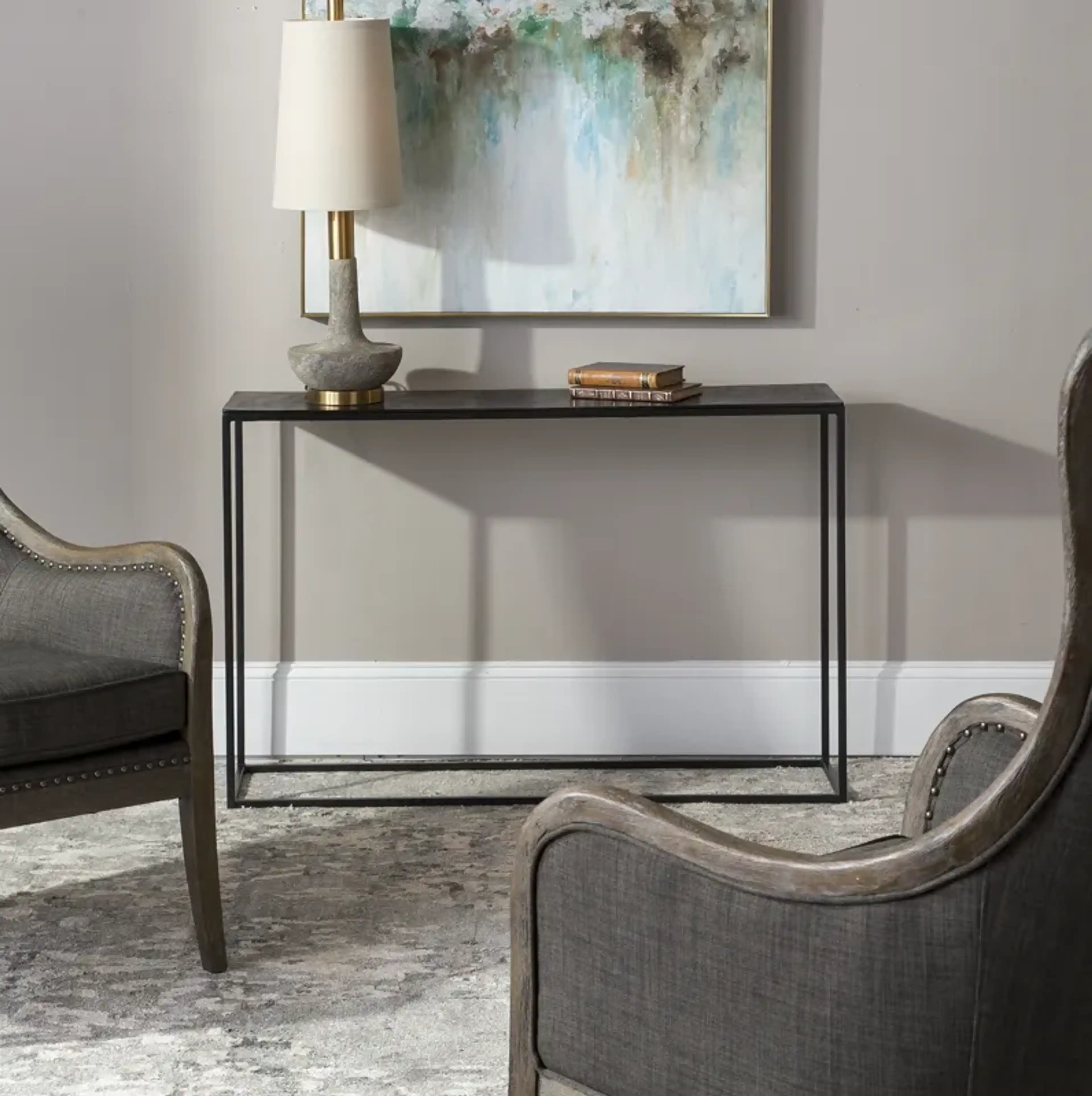Coreene Industrial Console Table Mathis Home | Furniture.com