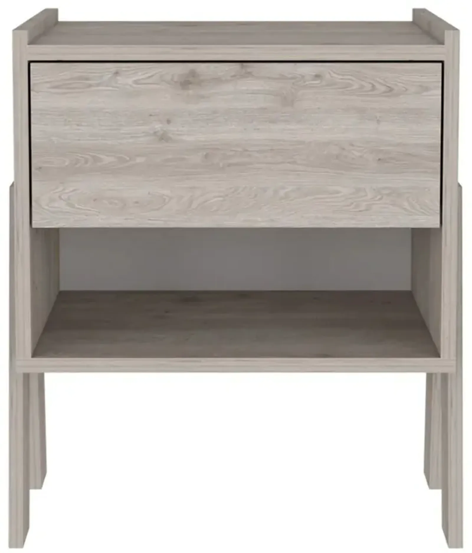 Hivvago Sleek and Trendy Light Grey Bedroom Nightstand