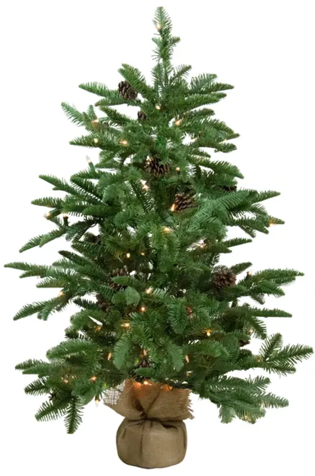 3' Pre-Lit Viella Norway Spruce Artificial Christmas Tree - Clear Lights