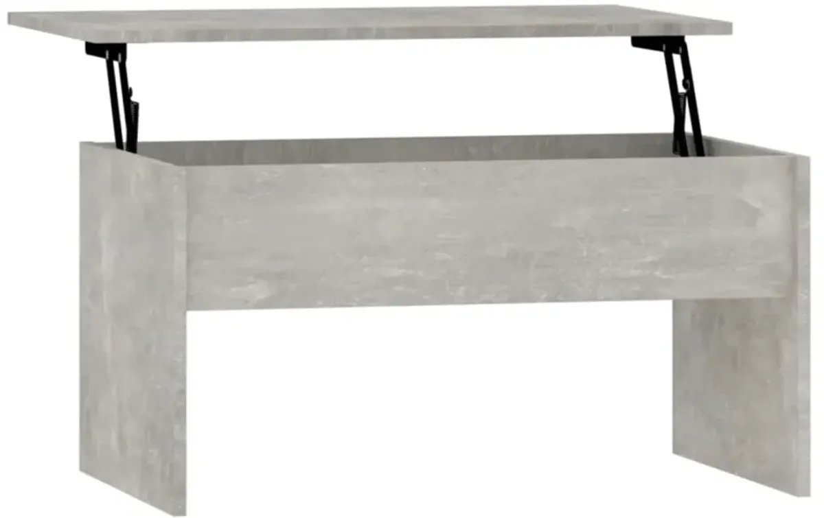 vidaXL Coffee Table Concrete Gray 31.5"x19.9"x16.3" Engineered Wood