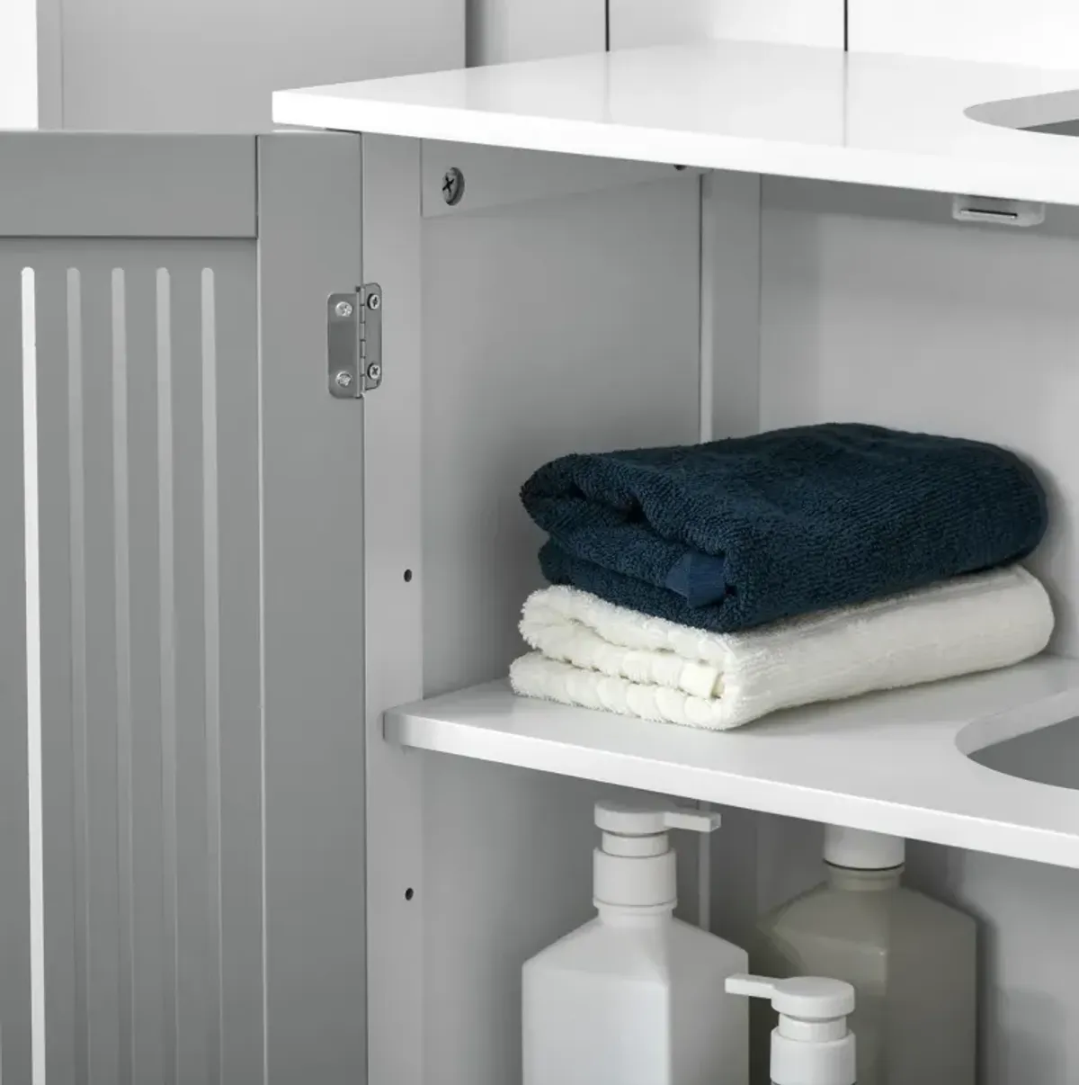 Under Sink Cabinet with Adjustable Shelves