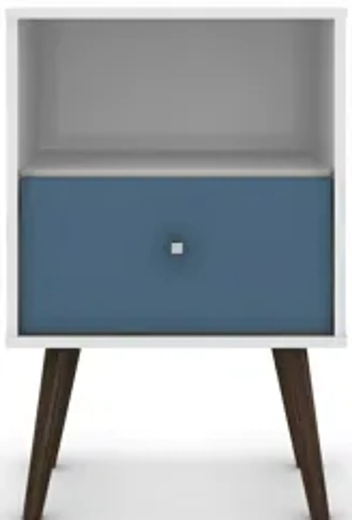 Liberty 1.0 Nightstand in White and Blue