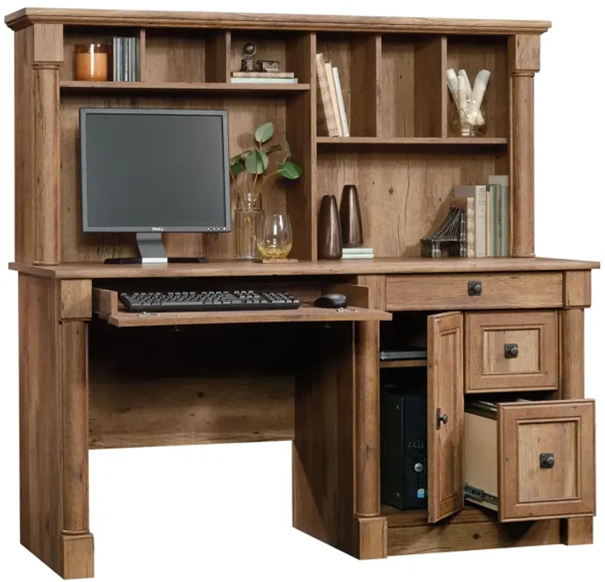 Palladia Computer Desk and Hutch