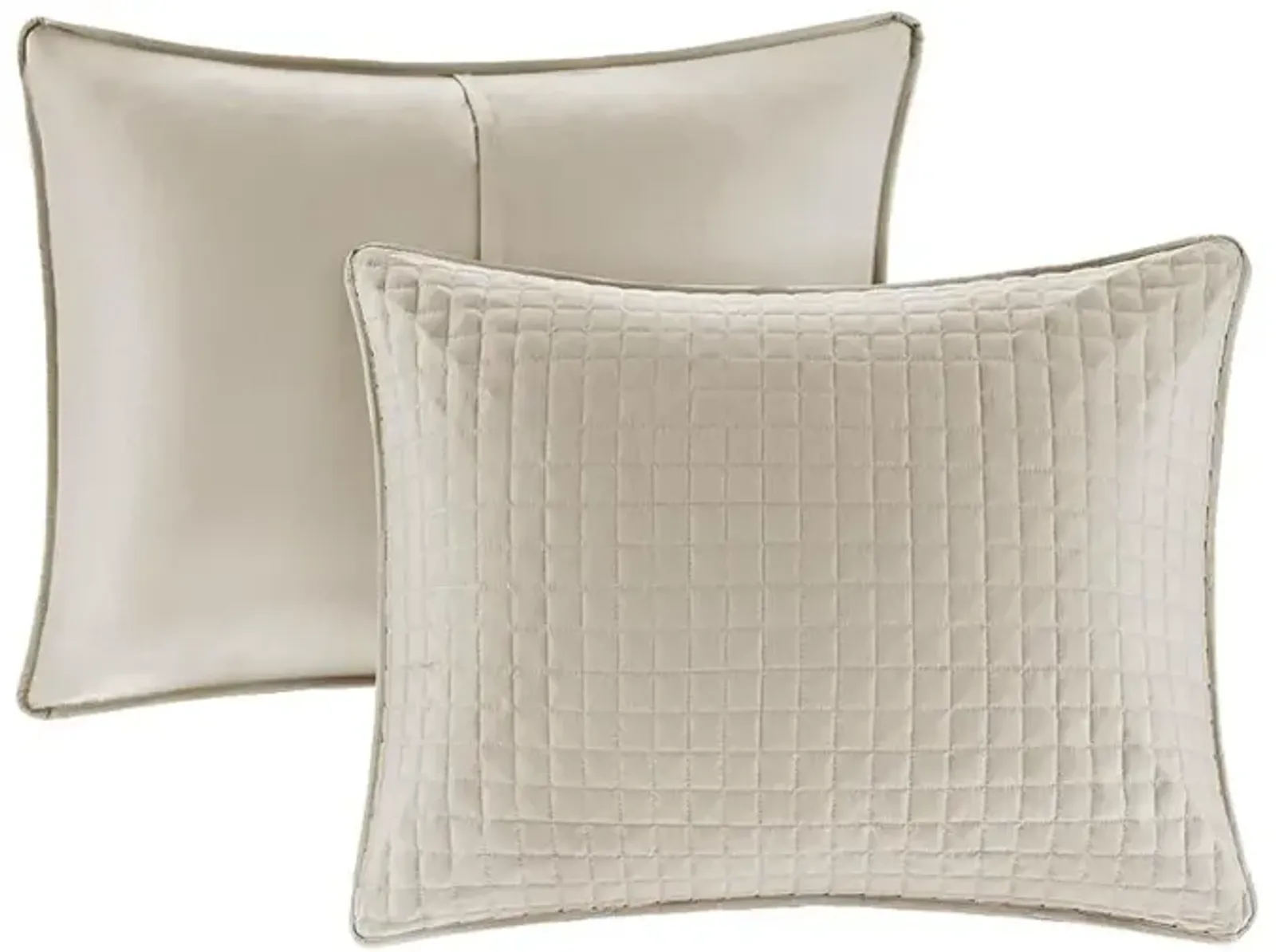 Belen Kox Checkered Quilted Coverlet Bedding Set - Khaki Edition, Belen Kox