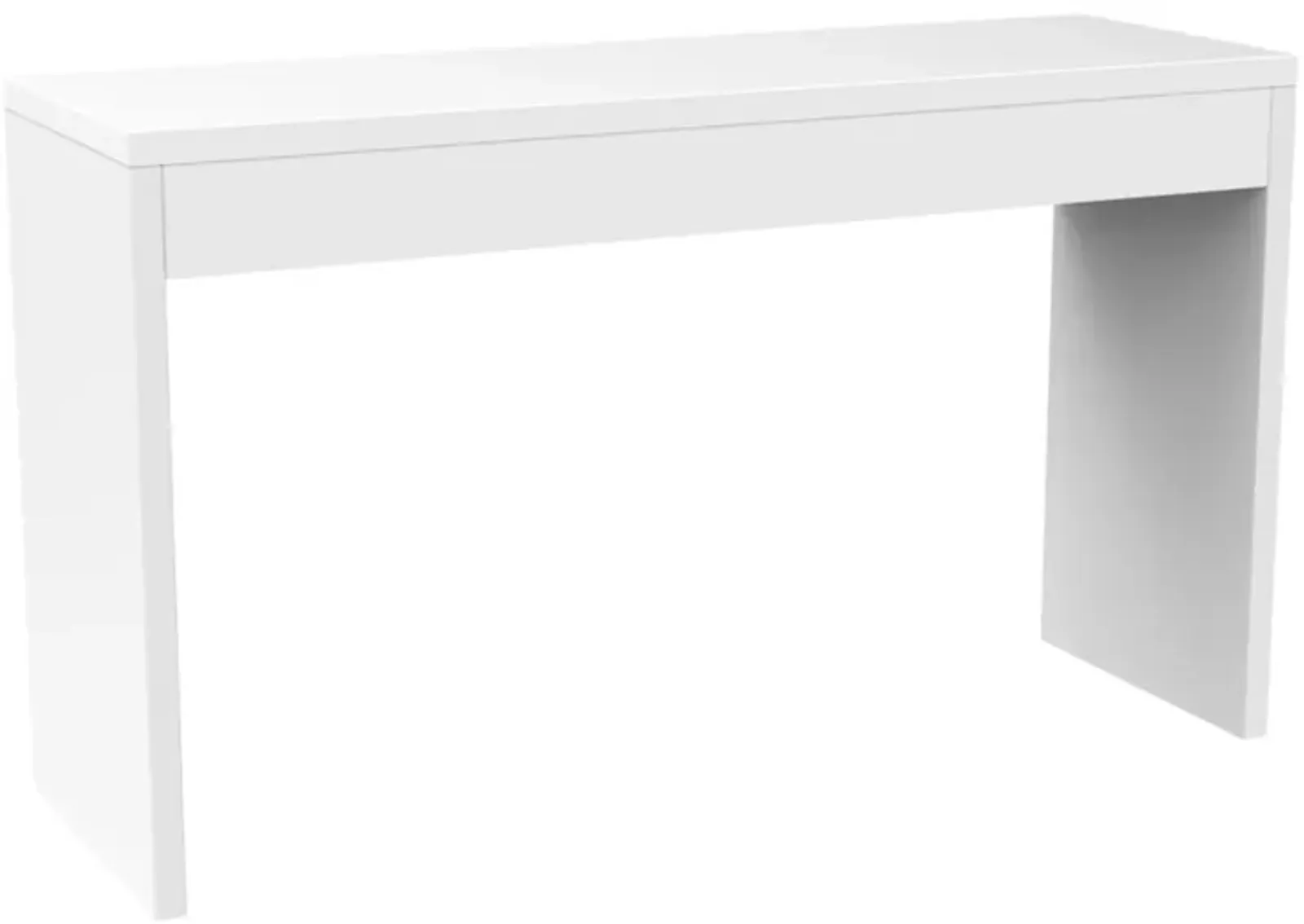 Hivvago White Sofa Table Modern Entryway Living Room Console Table