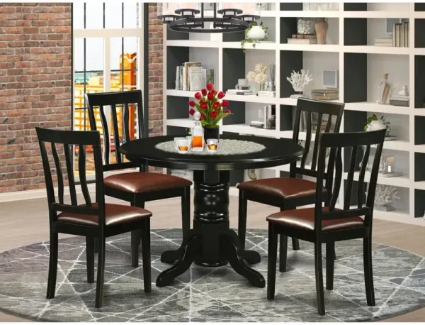5 Pc Table and Chairs set for 4-Table and 4 Dining Chairs