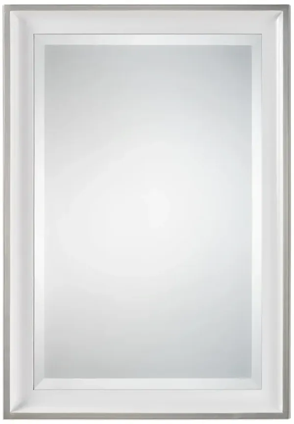 Uttermost Lahvahn White Silver Mirror
