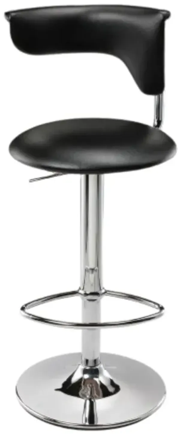 Bar Stool, Adj High; Black