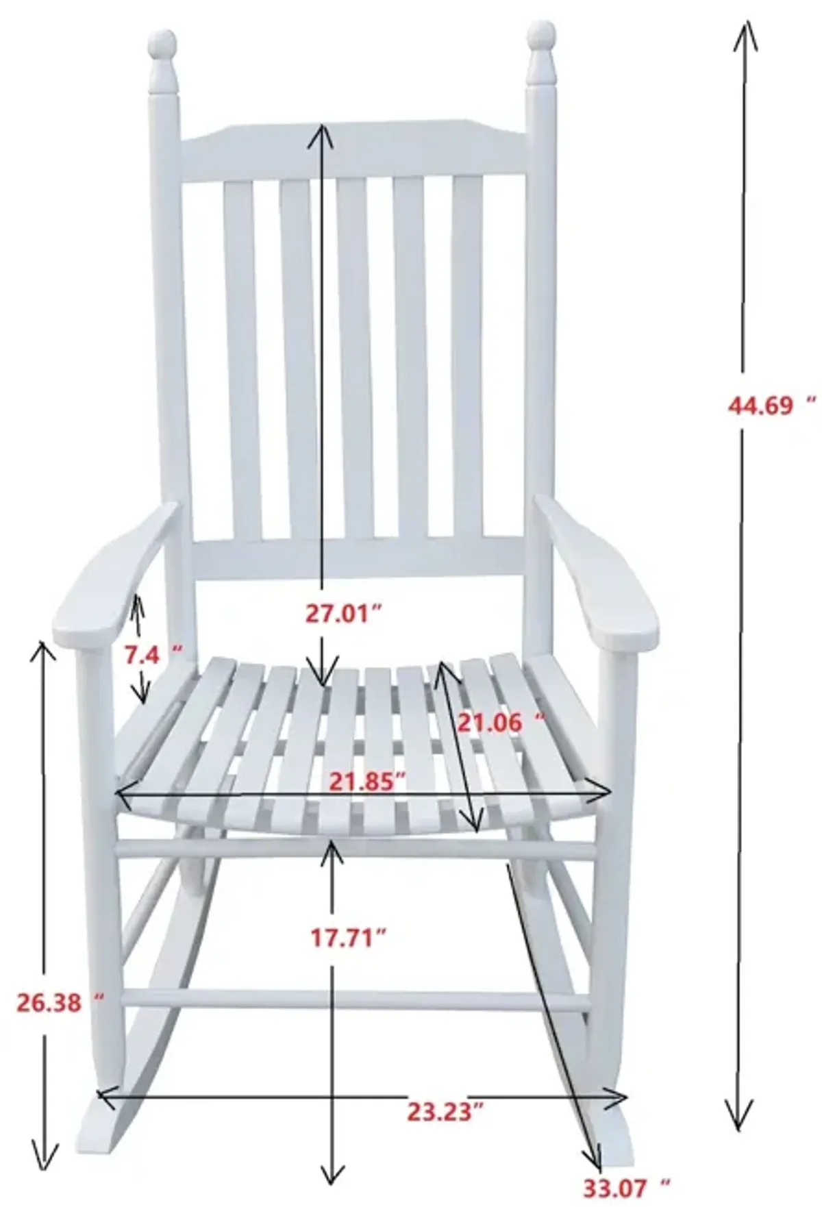 Wooden Porch Rocker Chair