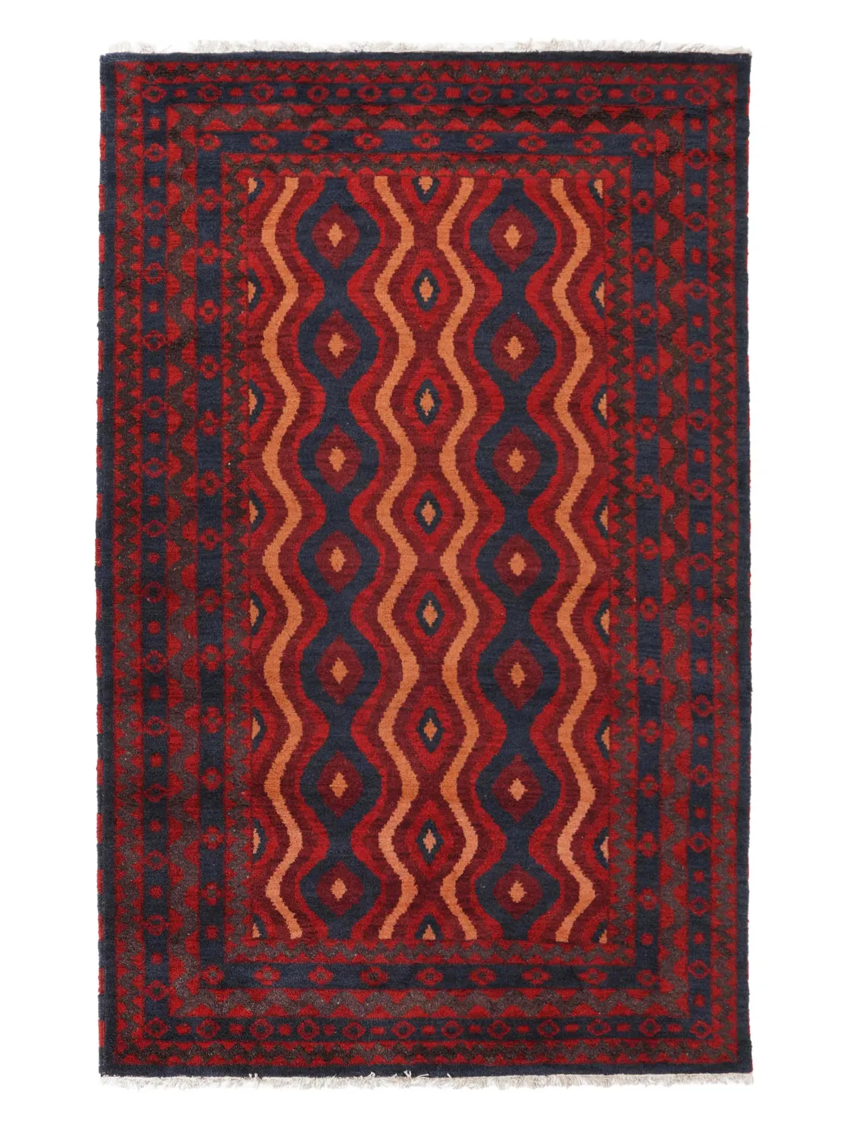 RUGSOTIC CARPETS HAND KNOTTED WOOL & SILK ECO-FRIENDLY ORIENTAL AREA RUGS  - 10'x13', Rectangle Shape, Multicolor Color, Classic Oriental Traditional , Low Pile Handmade Area Rugs (AF0113)