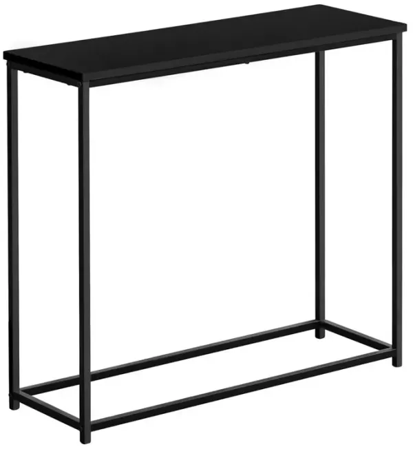Accent Table, Console, Entryway, Narrow, Sofa, Living Room, Bedroom, Black