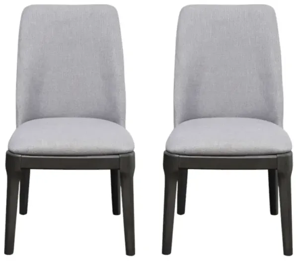 Upholstered Linen Dining Chairs Set of 2, Soft Side Chairs for Home Dining