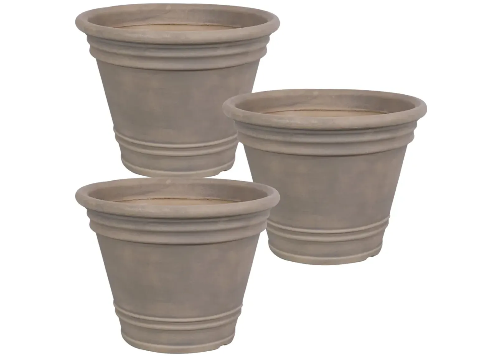 Sunnydaze 20 in Franklin Dual-Wall Polyresin Planter