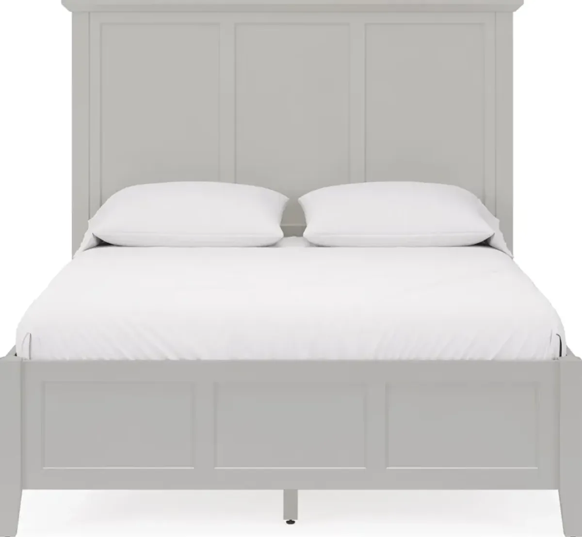 Grace King-size Three Panel Bed in Elephant Grey