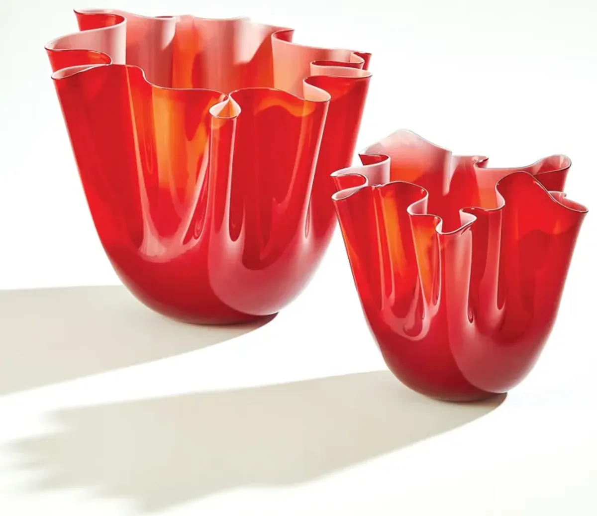 Handkerchief Small Red Vase