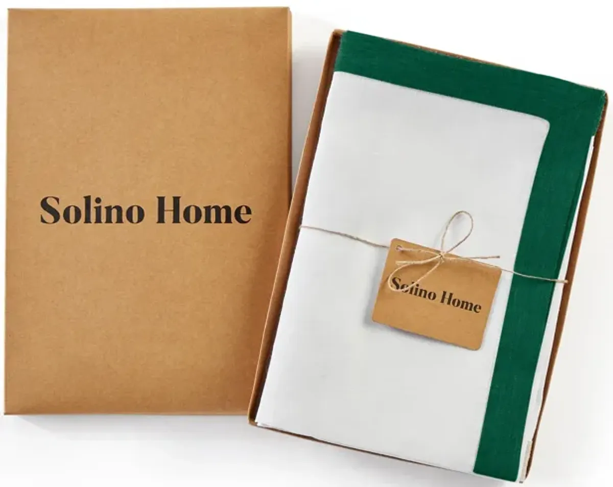 Solino Home 100% Pure Linen Cloth Napkins 20 x 20 Inch Set of 4 | Classic Dinner Napkins