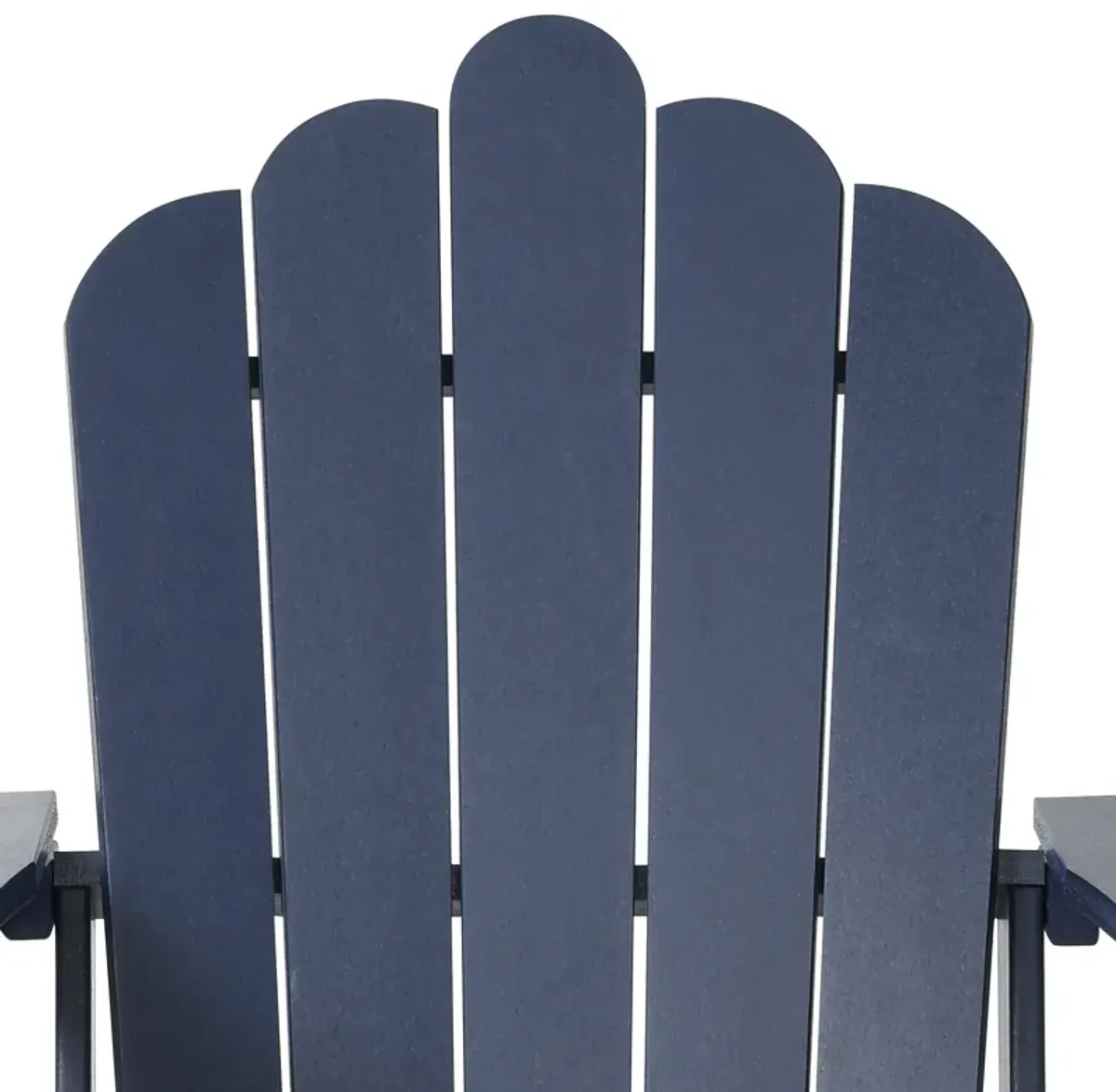 WestinTrends 4-Piece Outdoor Patio HDPE Adirondack Chairs With Ottomans and Cup Holder Set