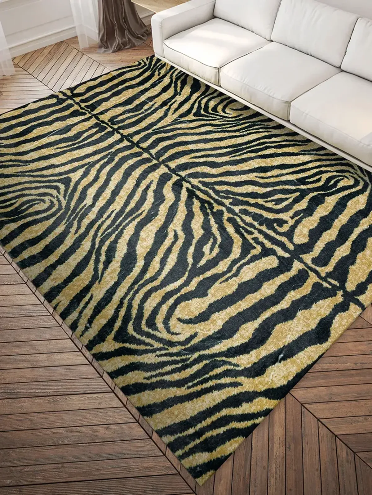 Akina AK1 Gold 3' x 5' Rug