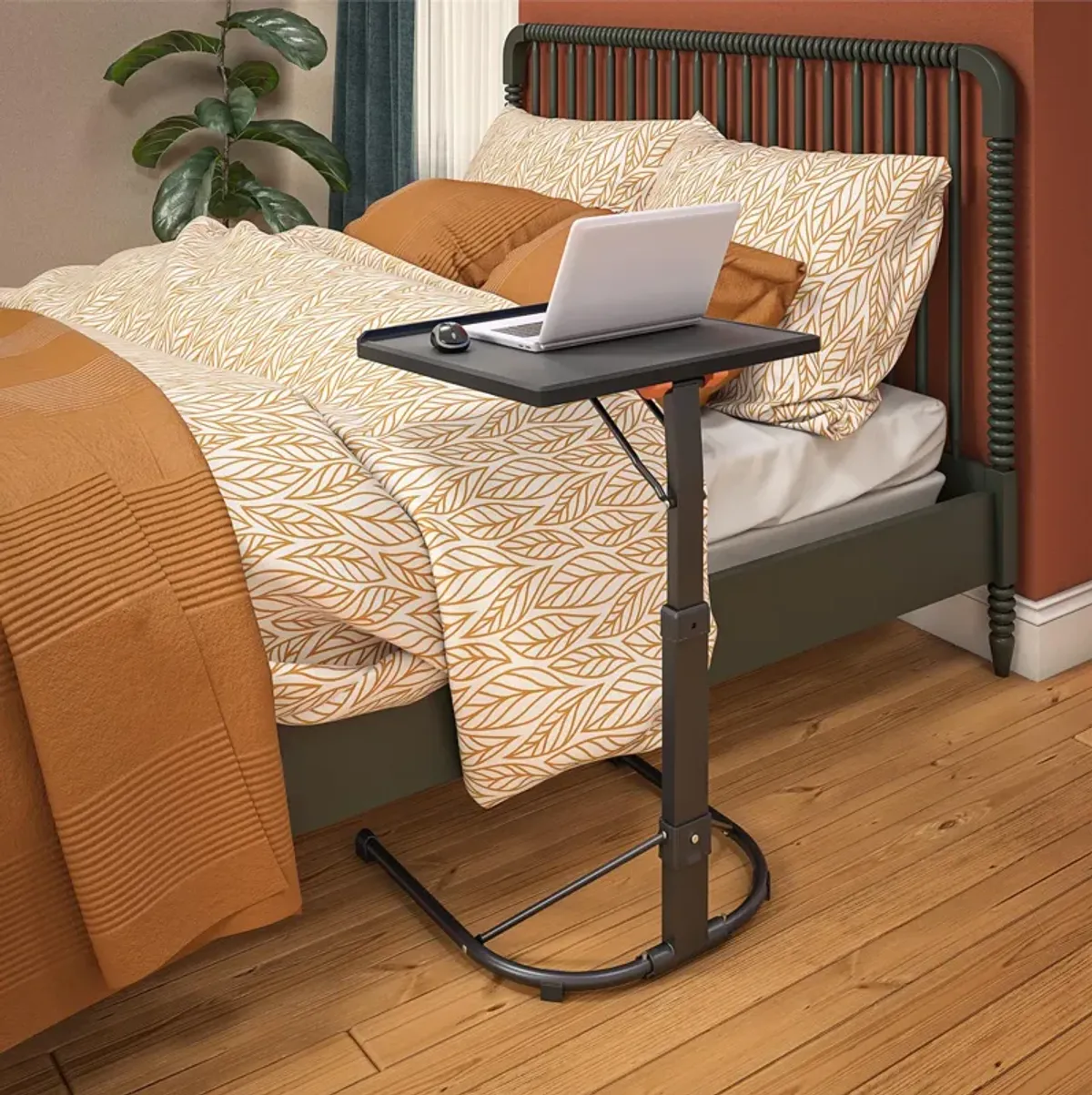 COSCO Multi-Purpose Personal Folding Activity Table with Adjustable Height and Tilt, Gray