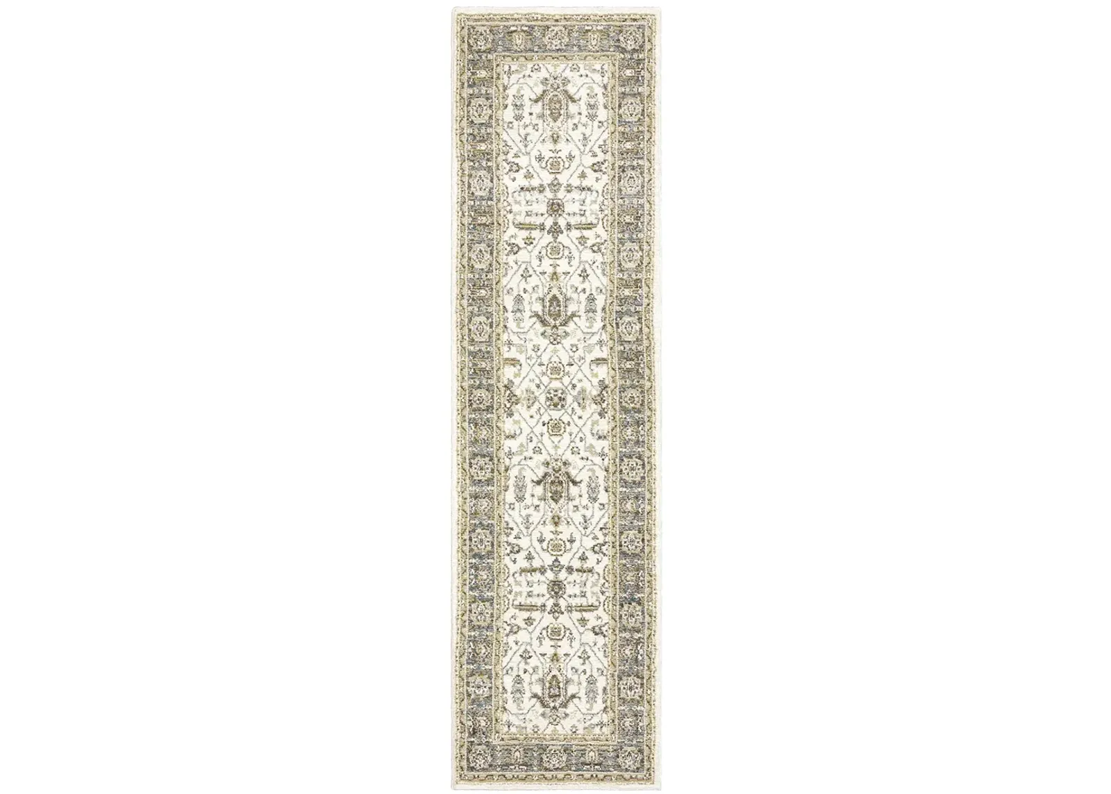 Andorra 2'6" x 12' Ivory Rug