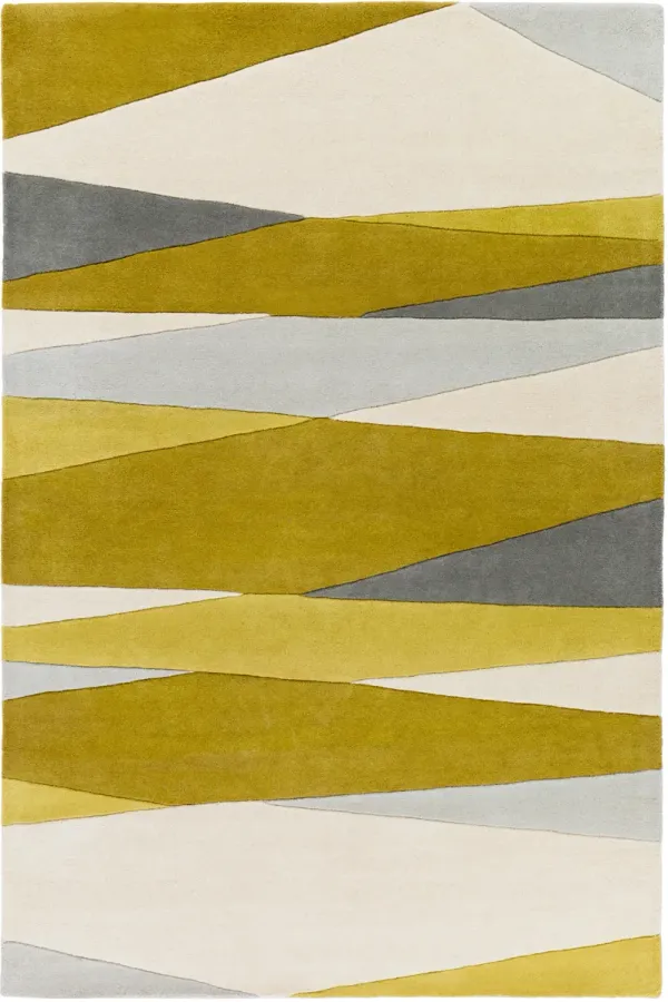 Forum FM-7203 9'9' Round Yellow Rug