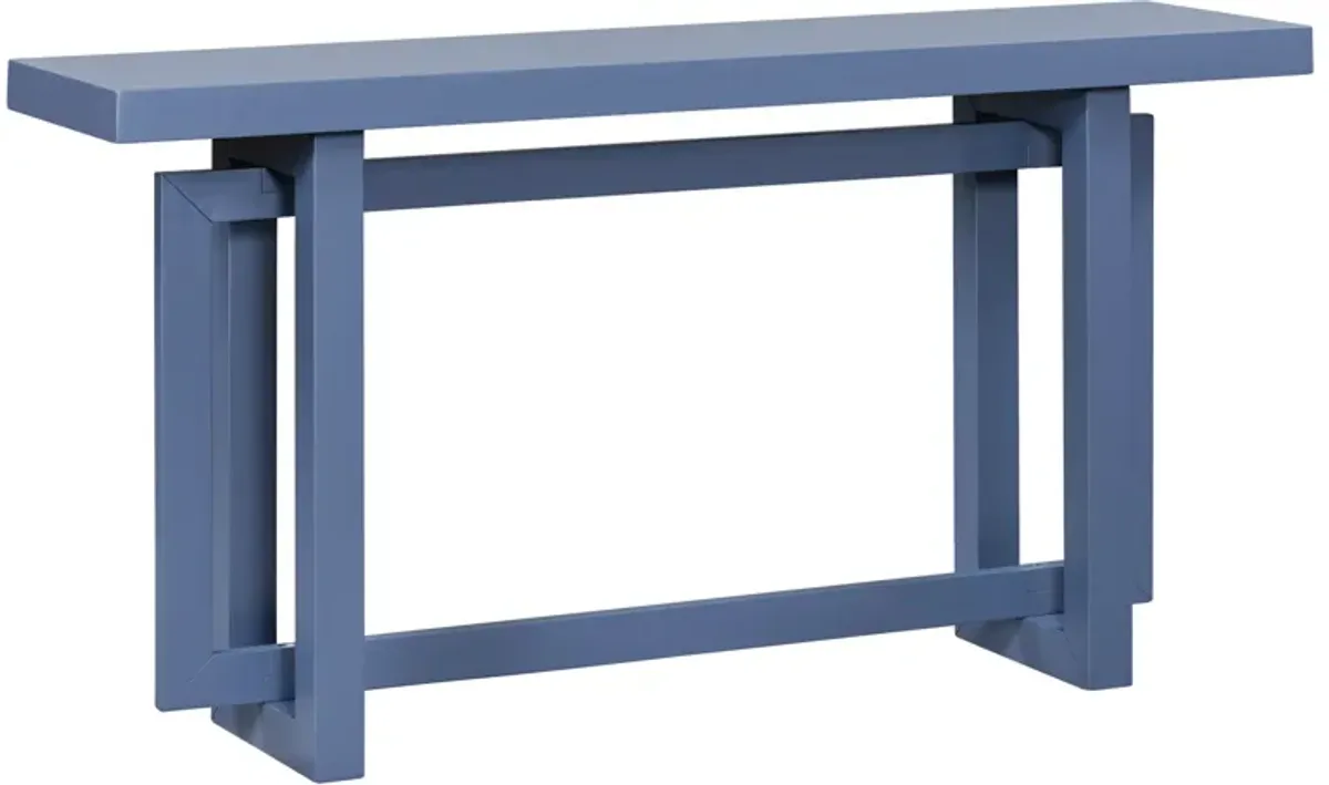 Merax Contemporary Console Table with Wood Top